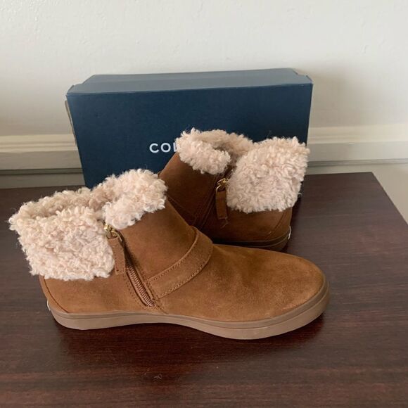 Cole Haan Nantucket suede leather cosy ankle boot size 9,5 - Picture 11 of 12